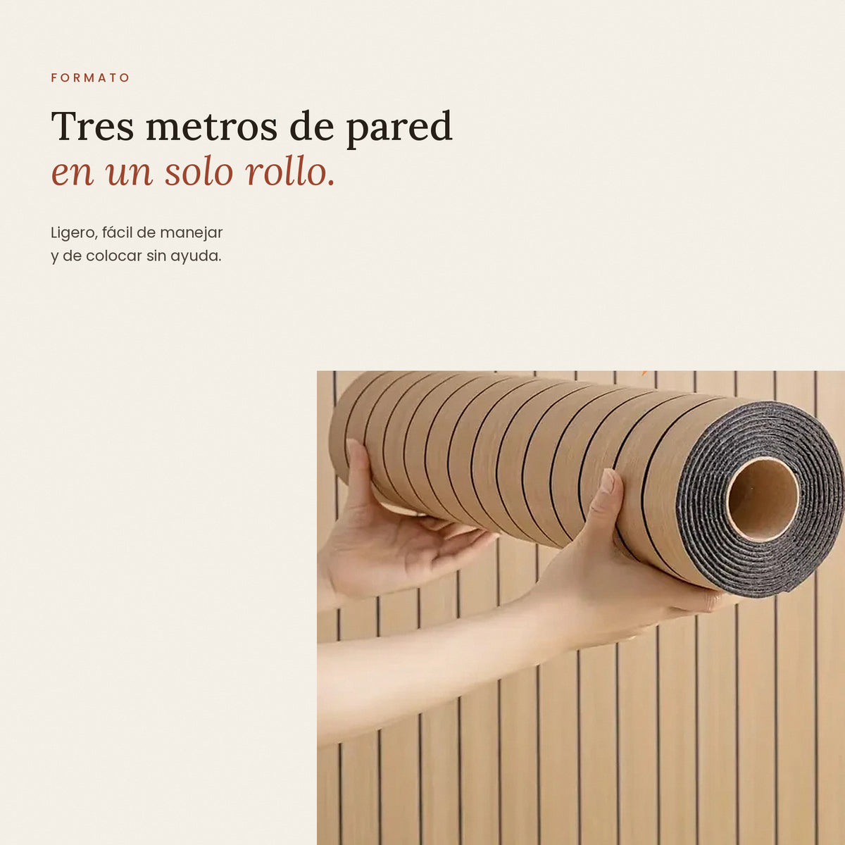 Papel Adhesivo Efecto Listones de Madera | 6 Tonos