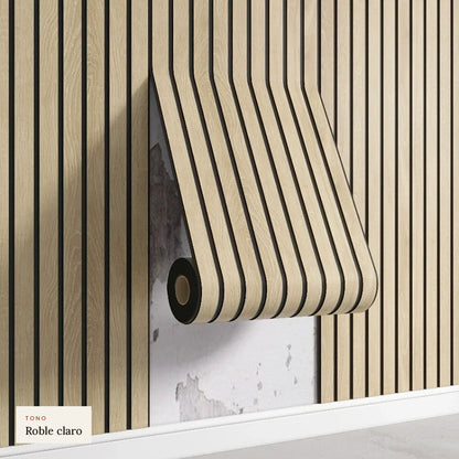 Papel Adhesivo Efecto Listones de Madera | 6 Tonos