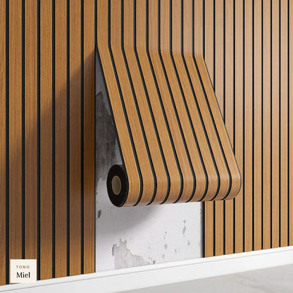 Papel Adhesivo Efecto Listones de Madera | 6 Tonos