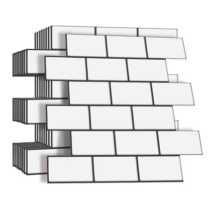 Panel de pared adhesivo 3D Estilo Metro Impermeable | Revestimiento Decorativo para cocina y baño