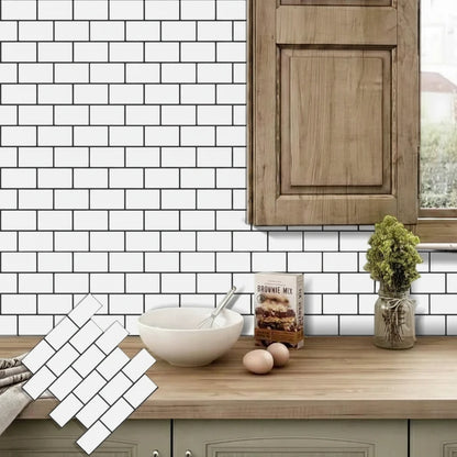 Panel de pared adhesivo 3D Estilo Metro Impermeable | Revestimiento Decorativo para cocina y baño