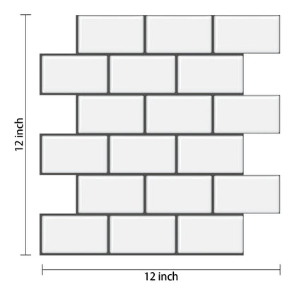 Panel de pared adhesivo 3D Estilo Metro Impermeable | Revestimiento Decorativo para cocina y baño