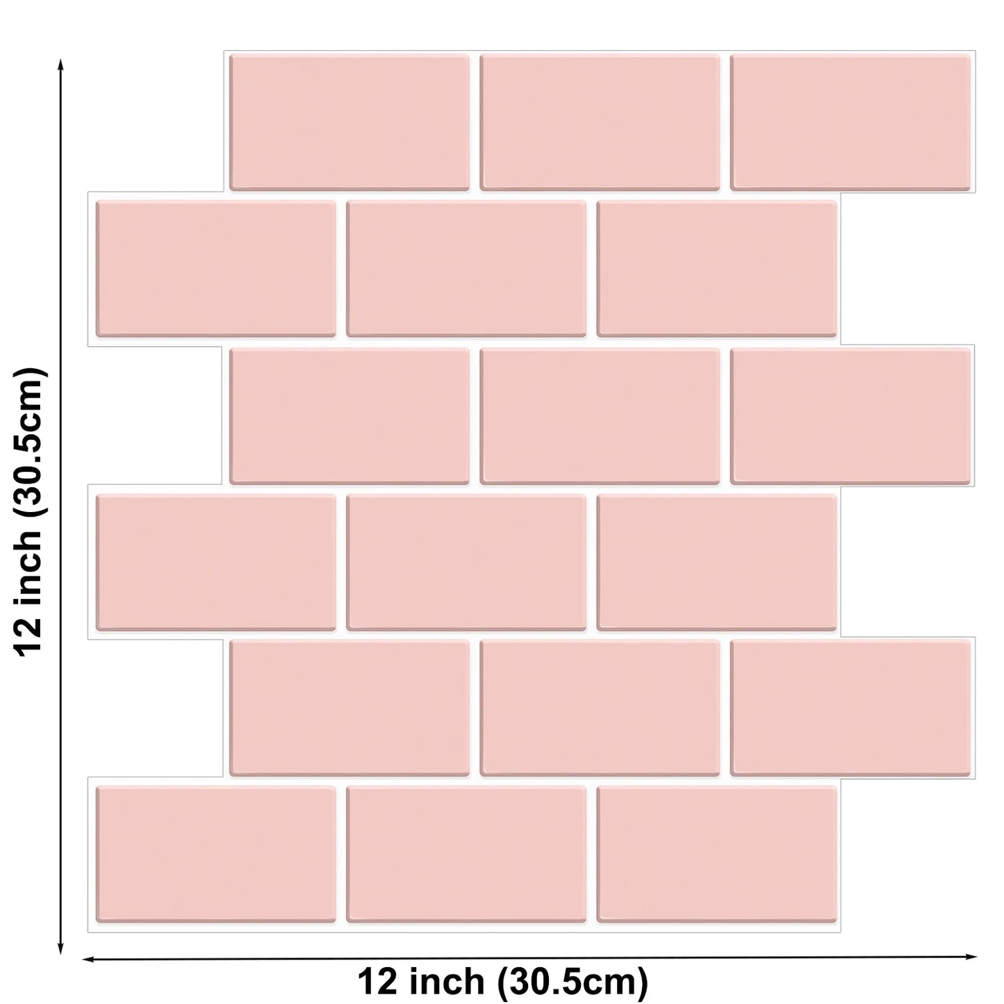 Panel de pared adhesivo 3D Estilo Metro Impermeable | Revestimiento Decorativo para cocina y baño