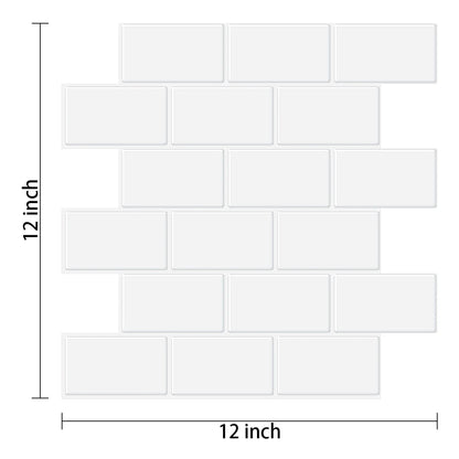 Panel de pared adhesivo 3D Estilo Metro Impermeable | Revestimiento Decorativo para cocina y baño