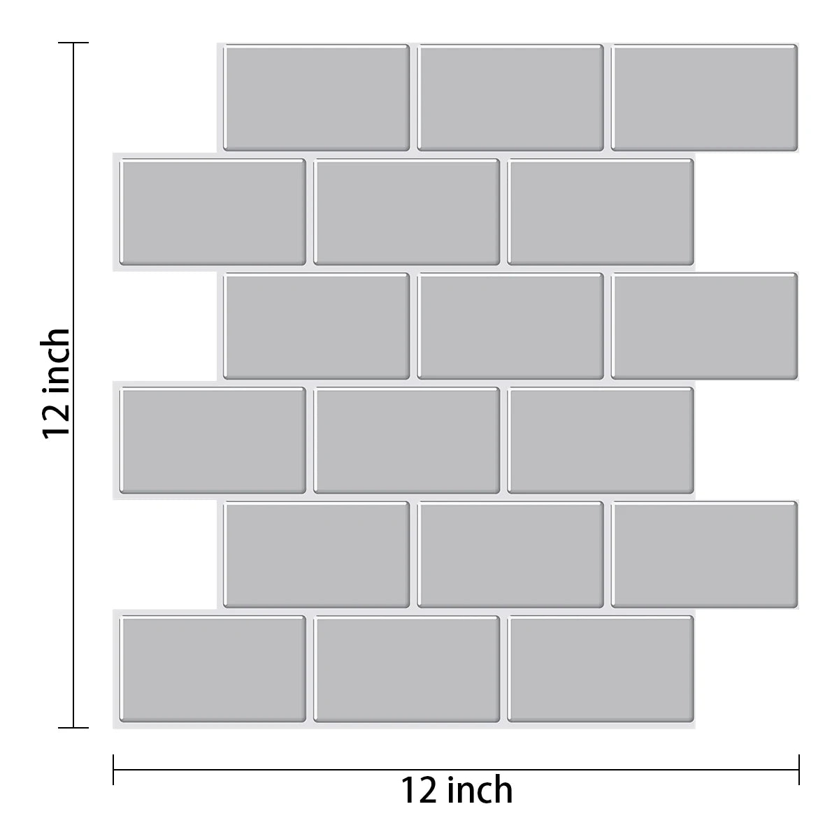 Panel de pared adhesivo 3D Estilo Metro Impermeable | Revestimiento Decorativo para cocina y baño