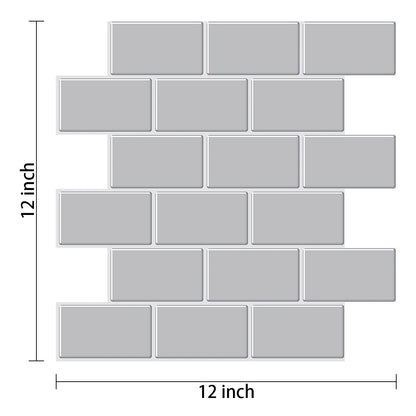 Panel de pared adhesivo 3D Estilo Metro Impermeable | Revestimiento Decorativo para cocina y baño